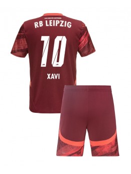 RB Leipzig Xavi Simons #10 Dječji Gostujuci Dres kompleti 2024-25 Kratak Rukavima (+ kratke hlače)